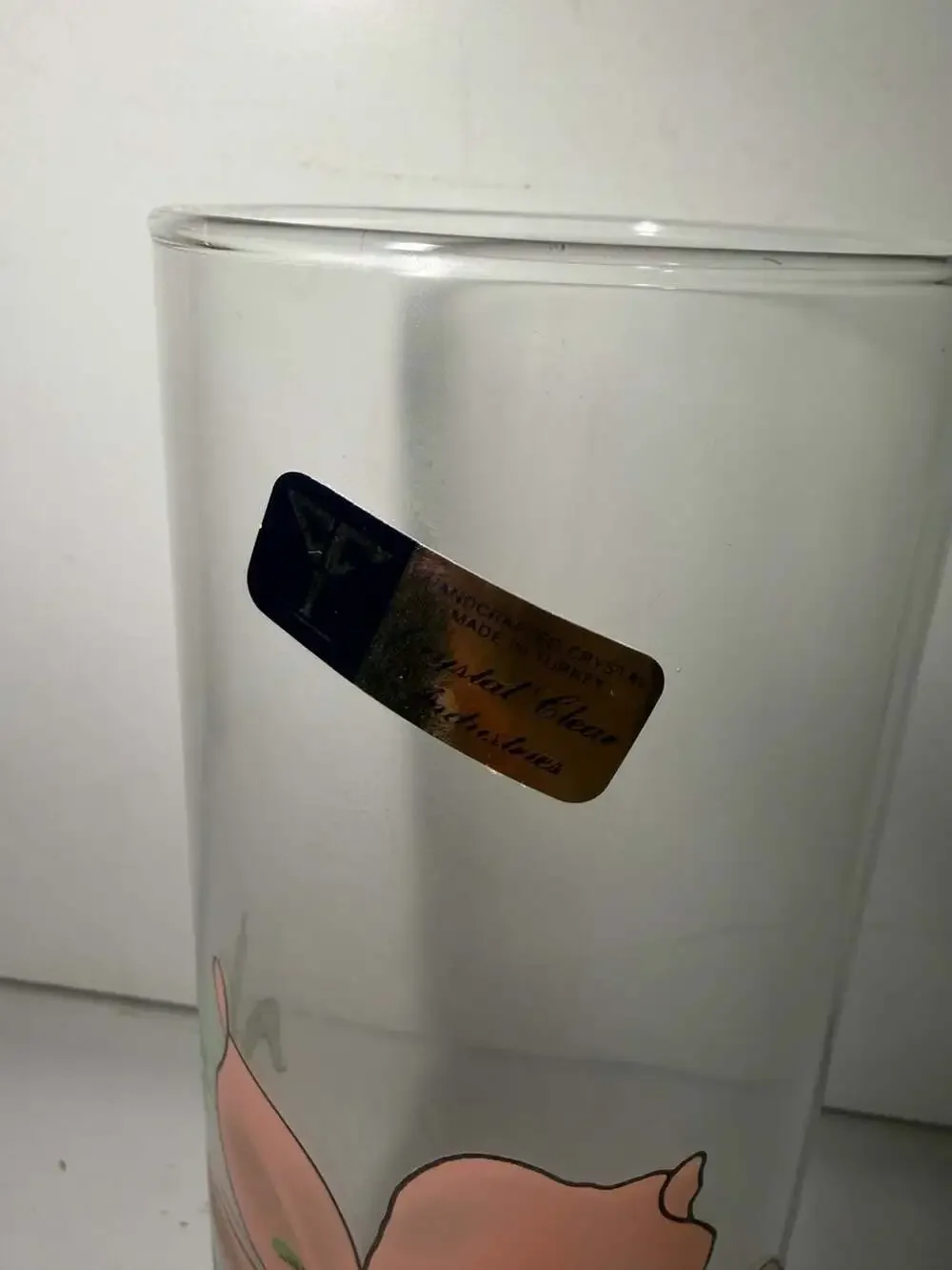 Crystal Clear Industries Handcrafted Turkish Glass Cylinder Vase
